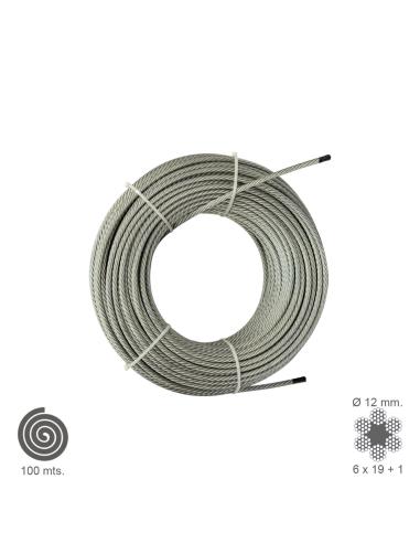 Cable Galvanizado  12 mm. (Rollo 100 Metros) No Elevacion - Imagen 1
