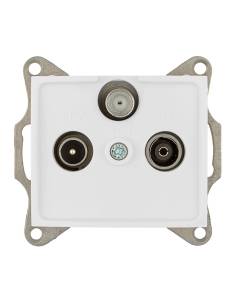 Tomada final de satélite, tv e rádio série europa solera erp48