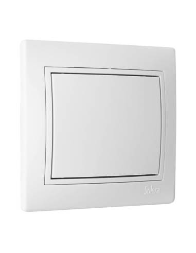 Tampa cega de embutir branco série europa solera erp75u