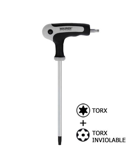 Llave Torx Maurer Con Mango "T" T25 Inviolable - Imagen 1