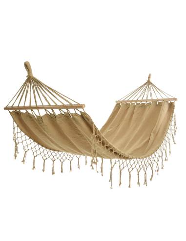 Cama de rede liso exterior 100x200cm cor bege cores / modelos diversos