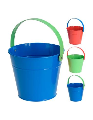Balde de praia infantil ø16x13cm cores sortidas
