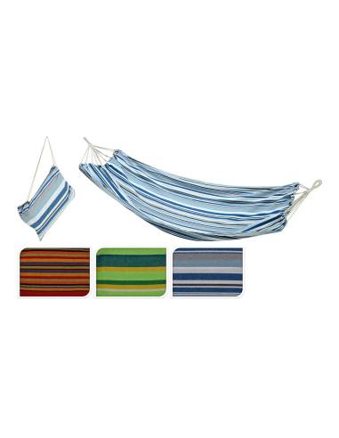 Cama de rede de algodão e poliéster 100x200cm cores variadas