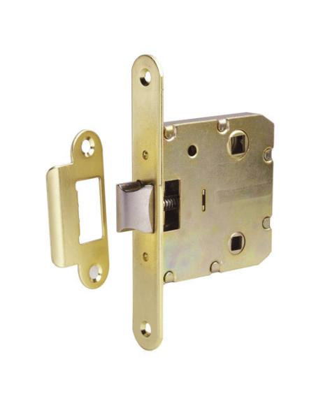 Picaporte Wolfpack 2000- 50 Hierro Latonado Canto Redondo - Imagen 1