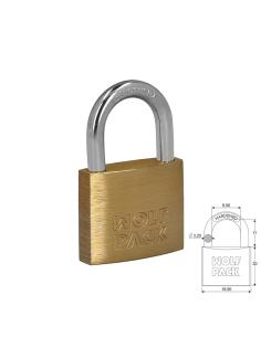 Candado Laton Arco Normal 20 mm. - Imagen 1