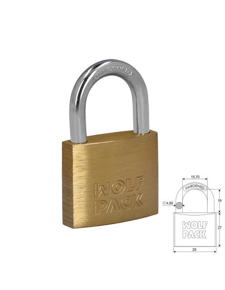 Candado Laton Arco Normal  30 mm. - Imagen 1