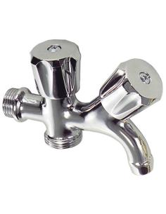 Grifo Lavadora Doble 1/2" - Imagen 1