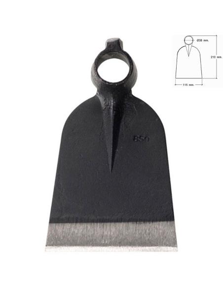 Azada Forjada Sin Mango 219/  650 Gramos - Imagen 1