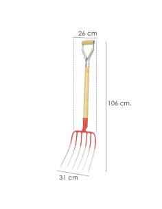 Horca Con Mango Anilla  560 / 6 Puas - Imagen 1