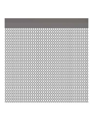 Cortina per porta modelo "cadaques" cor prata 90x210cm m63125 acudam