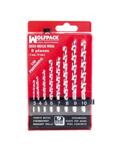 Estuche Brocas Widia Profesional Wolfpack  8 Piezas - Imagen 1