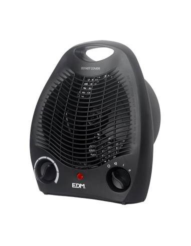 Calefactor de suelo vertical. color negro. 1000-2000w edm