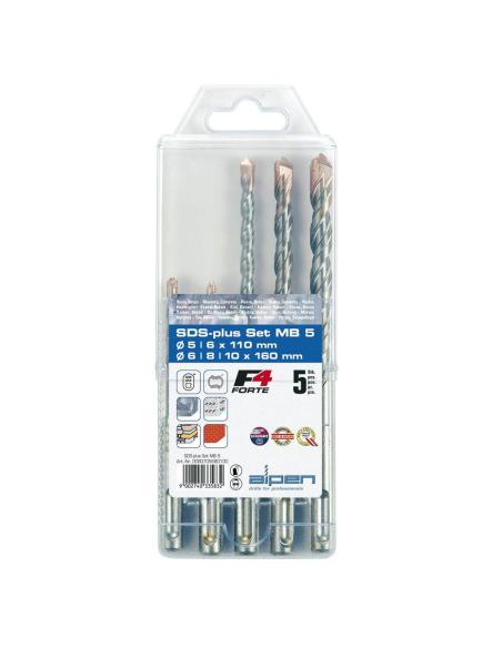 Estuche Brocas Alpen Sds Plus 5 Piezas - Imagen 1 Estuche Brocas Alpen Sds Plus 5 Piezas - Imagen 1