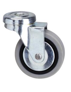 Rueda Goma Gris Pasante   60 mm. - Imagen 1