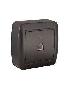 Tomada telefone rj11. de superfície. serie mural