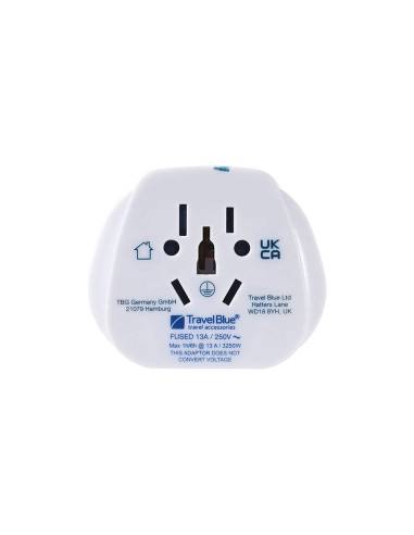 Adaptador de entrada múltipla de todo o mundo para ficha de saída do reino unido, tb-904, travel blue