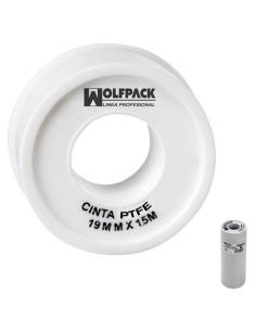 Cinta PTFE Wolfpack  19 mm. x 15 m. (Paquete de 10 Rollos) - Imagen 1