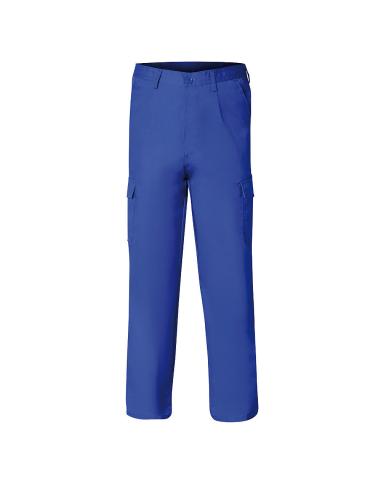 Pantalon De Trabajo Largo, Color Azul, Multibolsillos, Resistente, Talla 40 - Imagen 1
