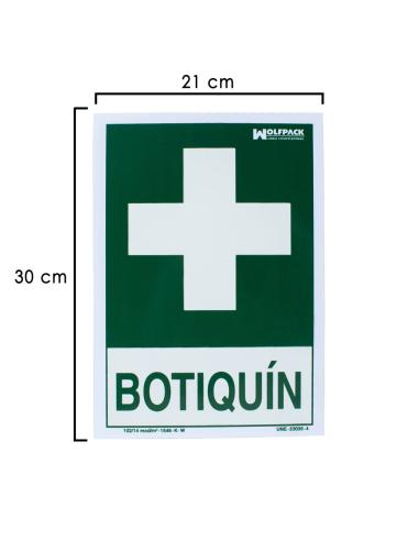 Cartel Botiquin 30x21 cm. - Imagen 1