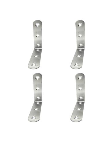 Ângulo de reforço an24, aço inoxidável, 80 x 80 x 19 mm. 4 unidades