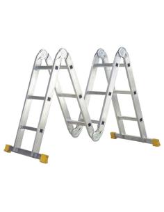 Escalera Multiposicional Aluminio 6 Rotulas 12 Peldaños - Imagen 1