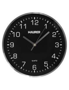 Reloj De Pared Ø 25 Cm Negro
