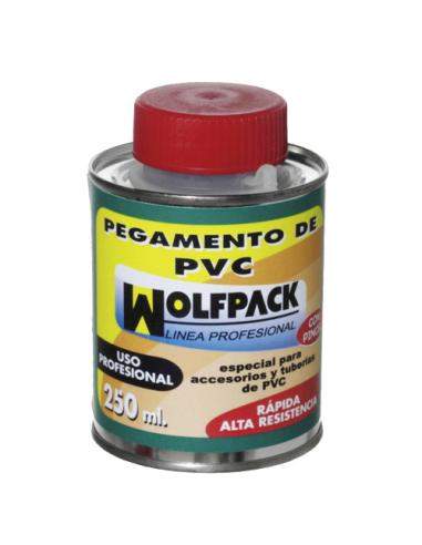 Pegamento PVC  Wolfpack  Con Pincel   250 ml. - Imagen 1