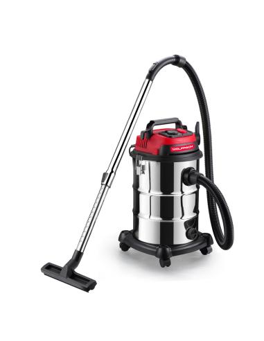 Aspirador Inoxidable 30 Litros / 1400 Watt. Interruptor Sincronizado.