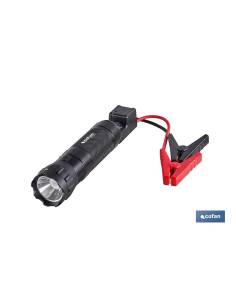 Arrancador de baterias portátil 600A com lanterna LED 2