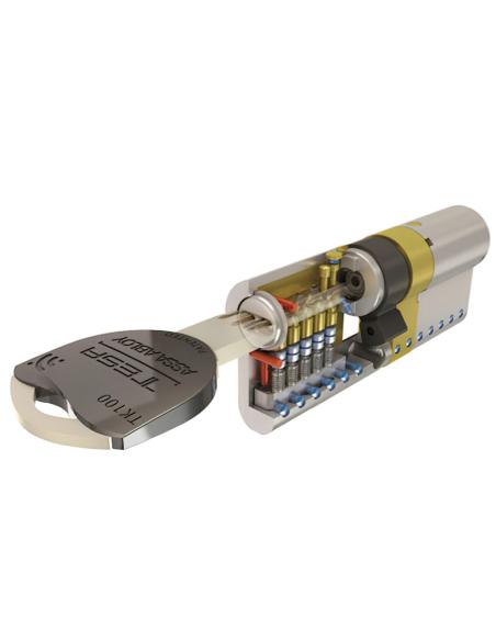 Cilindro Tesa Seguridad Tk1 30x40 Latonado