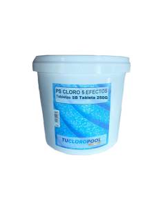 Cloro Multifunción sin cobre Bote 5Kg Tabletas SB 250gr