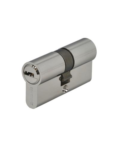 Cilindro Seguridad 30x30 mm/13,5 Leva Corta Corta Niquelado Con 5 llaves