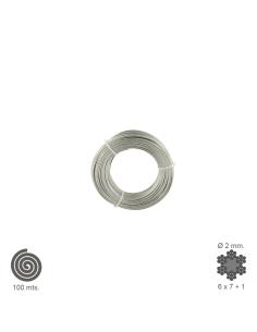 Cable Galvanizado 2 mm. (Rollo 100 Metros) No Elevacion