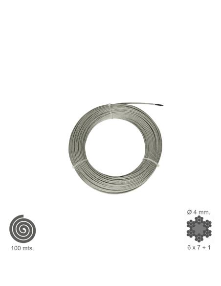 Cable Galvanizado 4 mm. (Rollo 100 Metros) No Elevacion Cable Galvanizado 4 mm. (Rollo 100 Metros) No Elevacion