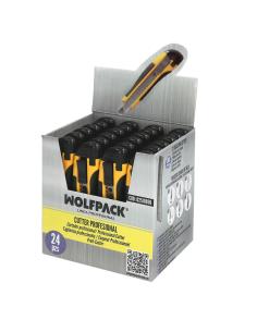 Cutter Con Hoja De 18 mm. Con 2 Hojas (Expositor 24 Piezas)