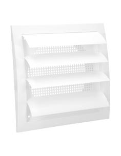 Rejilla De Plastico Con Malla Posterior Y Lamas Movibles 20x20 cm