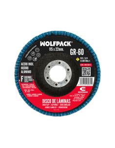 Disco Laminas Lija Circonio Inox - Plus 115x22 mm. Grano 60