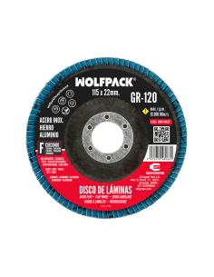 Disco Laminas Lija Circonio Inox - Plus 115x22 mm. Grano 120