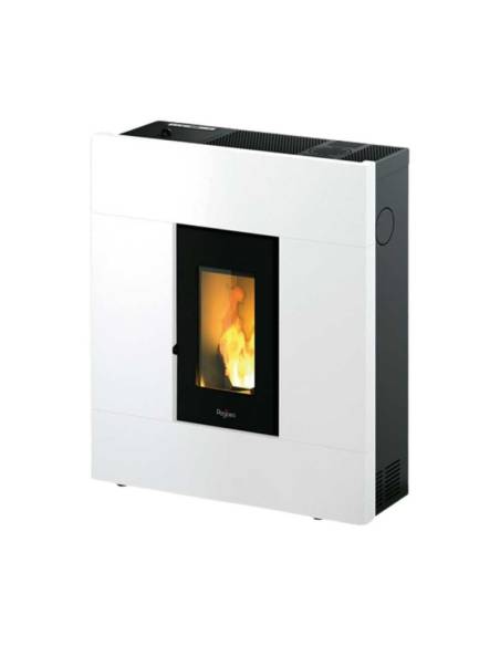 Estufa Pellet Aire Eider PASILLO 8kW BLANCA