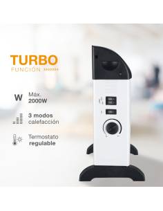 Estufa Eléctrica Convector Turbo 2000W 2
