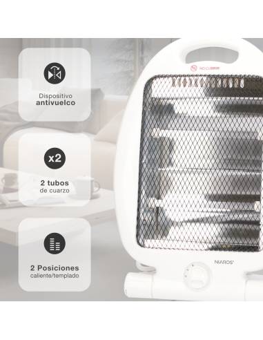 Radiador de Cuarzo Vertical 800W