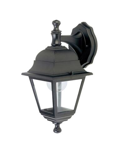 Farol Jardin Soporte Alto Negro.