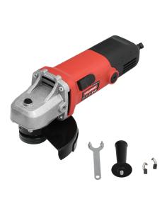 Amoladora 500 Watt. Ø 115 mm. 12.000 R.P.M. Eje M14 Protector Disco Ajustable, Anti arranque