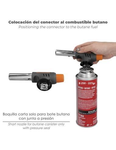 Soplete a Cartucho B250 227gr Encendido Piezo...