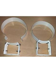 Abrazadera Circular 110mm Aluminio Blanco Calentador