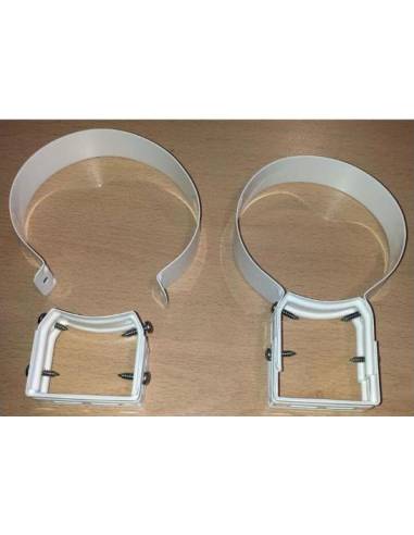 Abrazadera Circular 110mm Aluminio Blanco Calentador