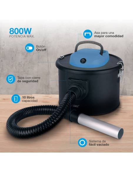 ASPIRADOR CENIZA 10L 800W