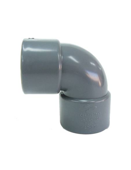 PVC Evacuación Codo 50mm 87º Hembra Hembra