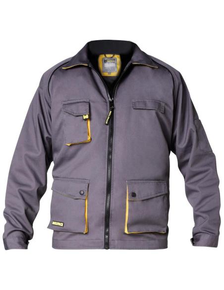 Chaqueta de Trabajo Gris/Amarillo Talla 60/62 XXL - Imagen 1
