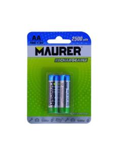 Pila Maurer Recargable HR-6 / AA (Blister 2 Piezas) - Imagen 1
